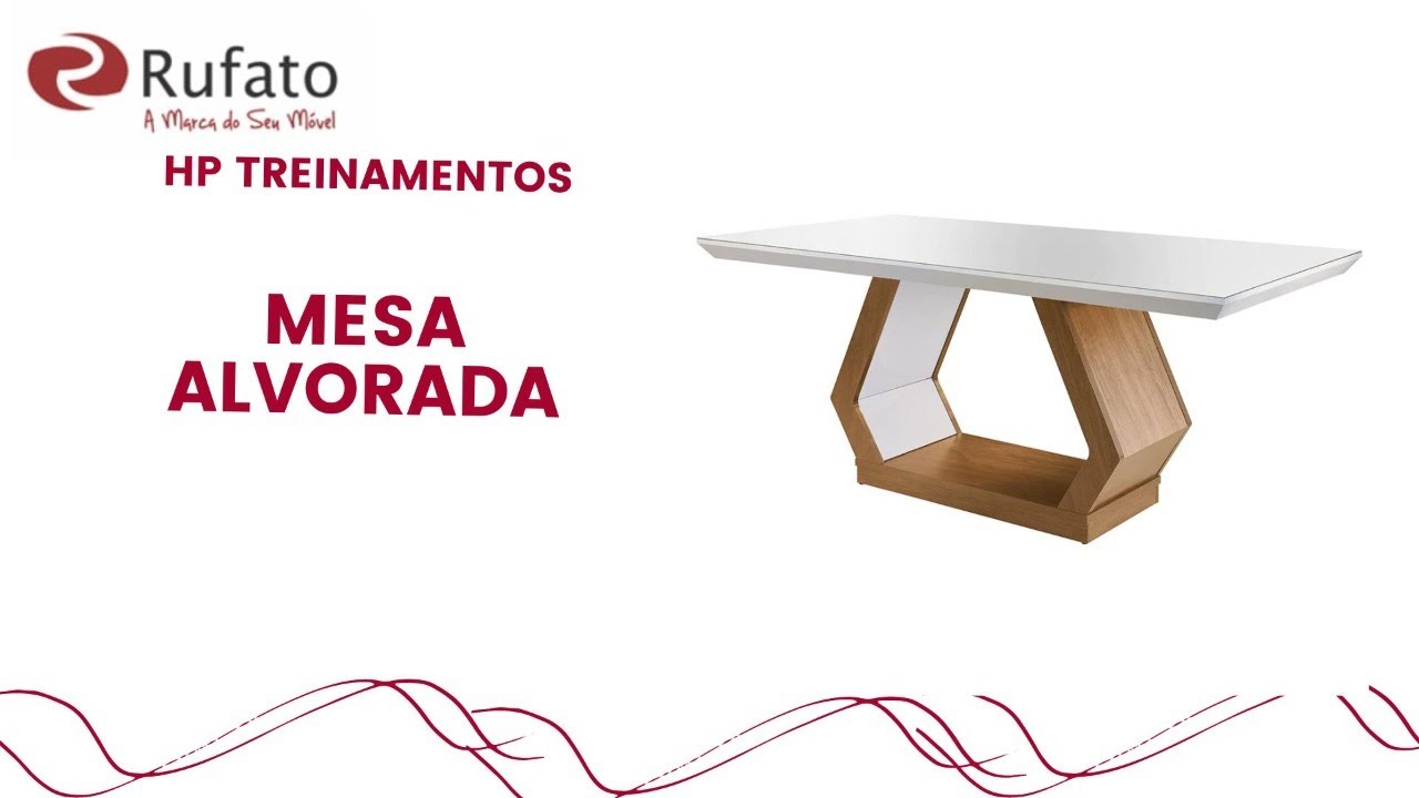 MONTAGEM DA MESA ALVORADA RUFATO M&Oacute;VEIS