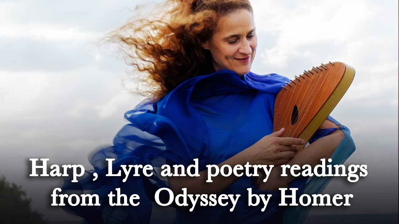 Odyssey by Homer in Hebrew with Ancient Lyre music performed by Tali Glaser Harp & Eliana Schejter