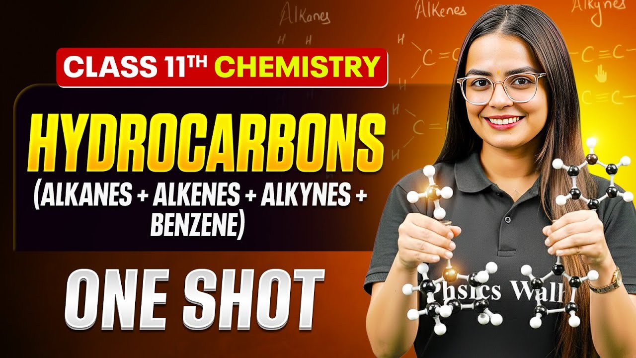 Hydrocarbons Chemistry Class 11 One Shot 🔥 | All Concepts + NCERT | Chemistry Chapter 13
