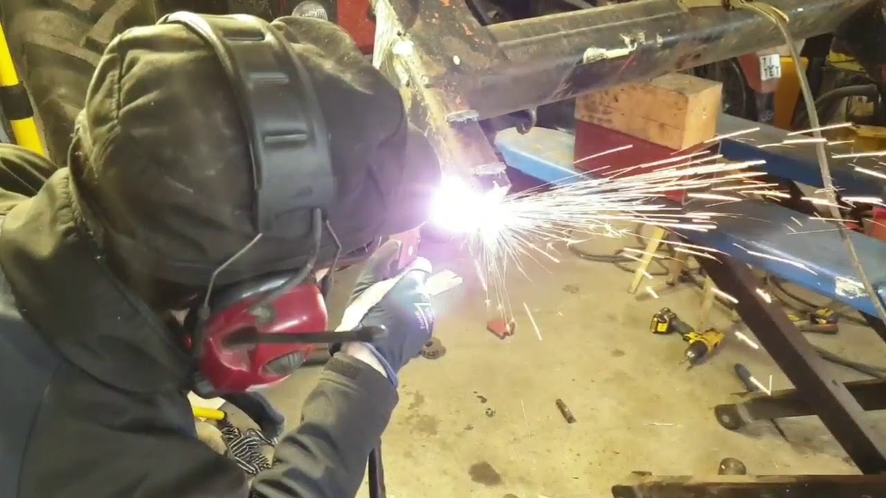 DIY old front loader euro hitch conversion