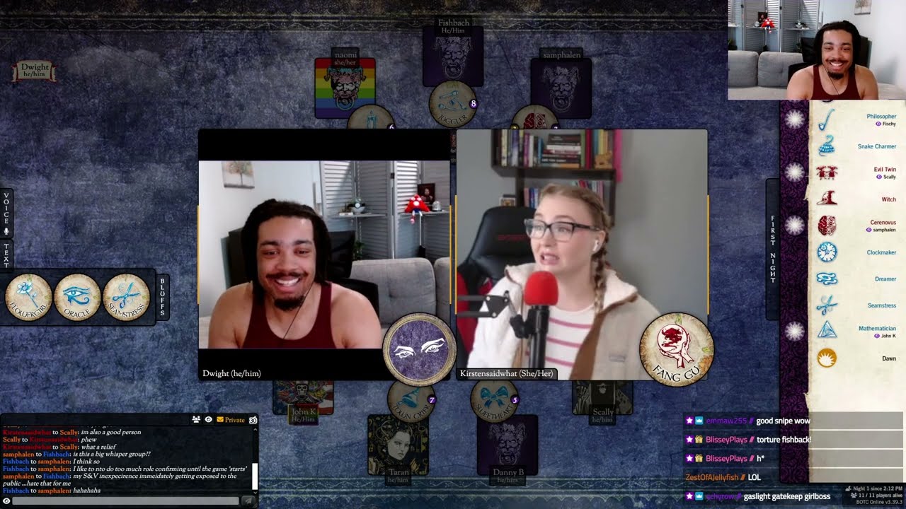 4 12 25 DoingMoore Blood on the Clocktower Saturday!