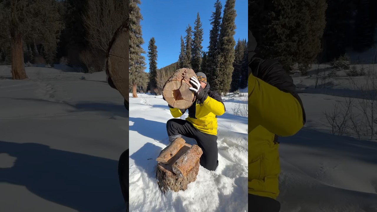 tea in orange😍🔥#cooking #survival #camping #outdoors #outdoorcooking #food #mountains