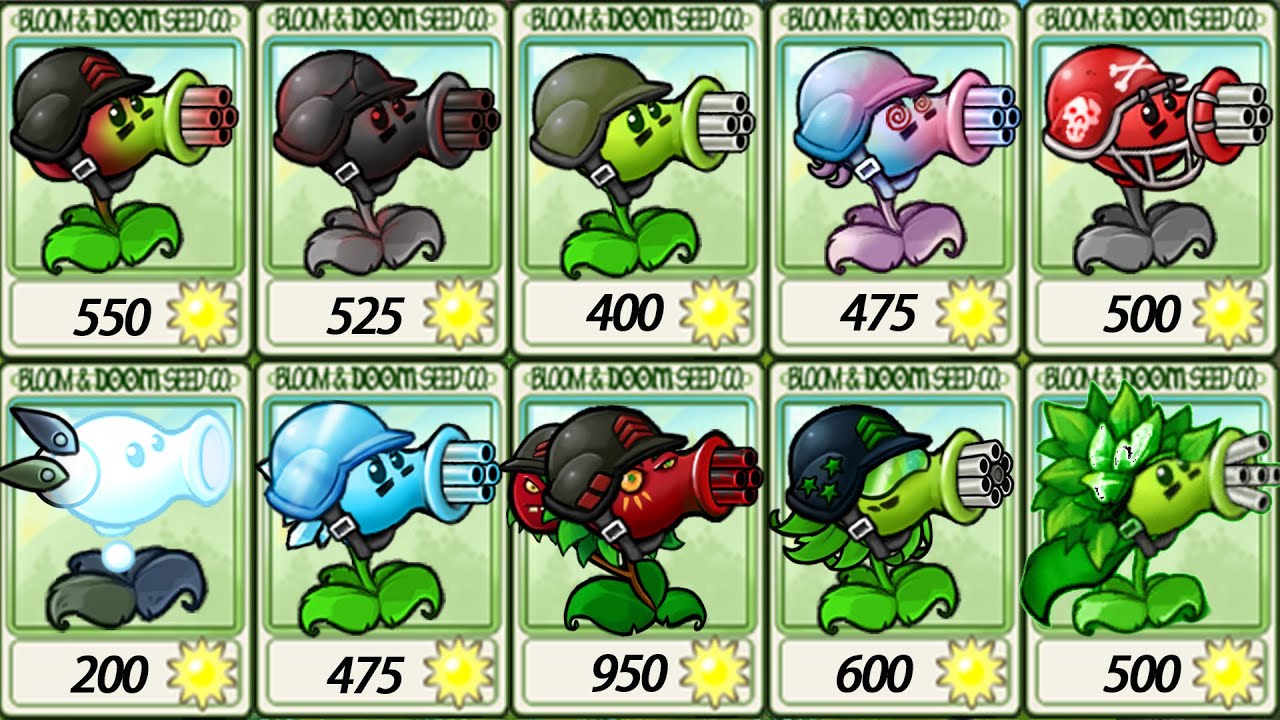Pea family plants VS 999Zombies-------Plants vs Zombies