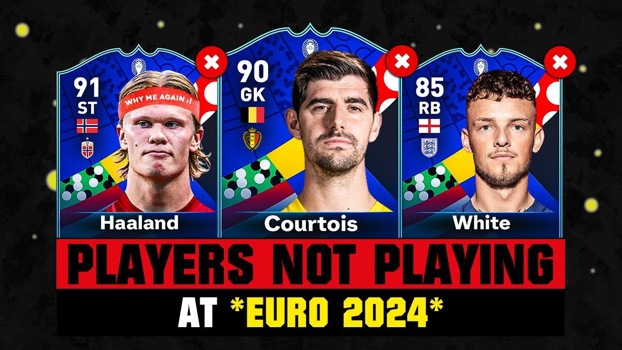 FOOTBALLERS NOT PLAYING AT EURO 2024! 😭💔 ft. Courtois, Haaland, Ben White... etc
