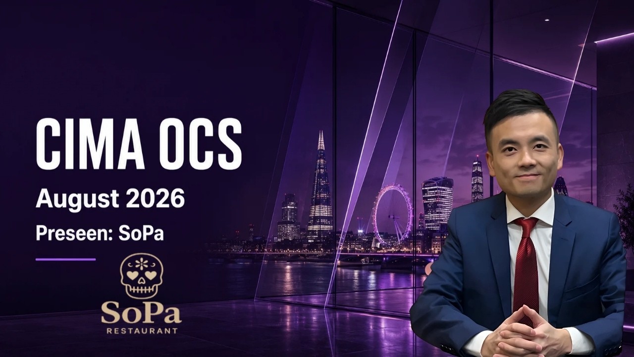 CIMA OCS август 2026: предварительный обзор и введение в кейс SoPa