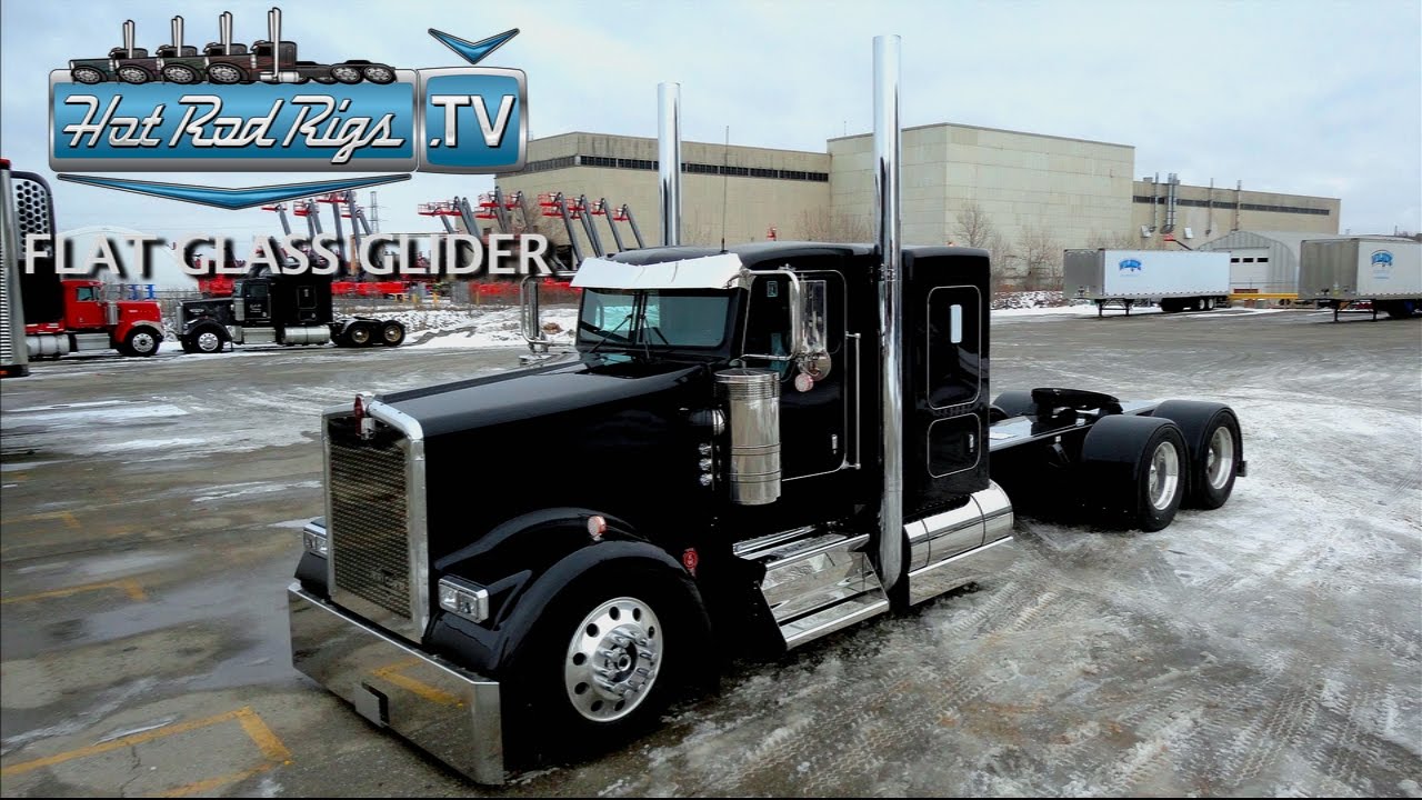 FLAT GLASS KENWORTH W900 FULLY LOADED WITH C-15 POWER - BUILT BY THE BEST - HOT ROD RIGS TV