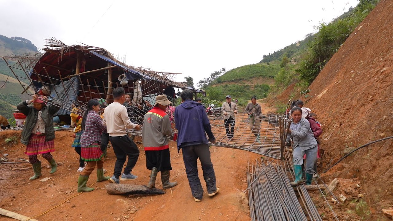 Cầu Chống Tầu ( T7 ) | Đan sắt móng khủng - Quá căng máy xúc đào móng đến đá gốc bị xa lầy rồi