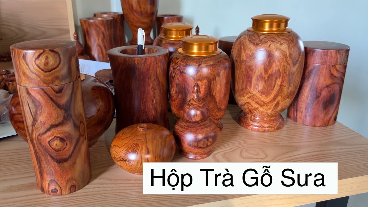 Giao Lưu Các Sản Phẩm Chế Tác Từ Vương Mộc Gỗ Sưa - Hộp Trà Gỗ Sưa Bắc Vân Tuyển Chọn