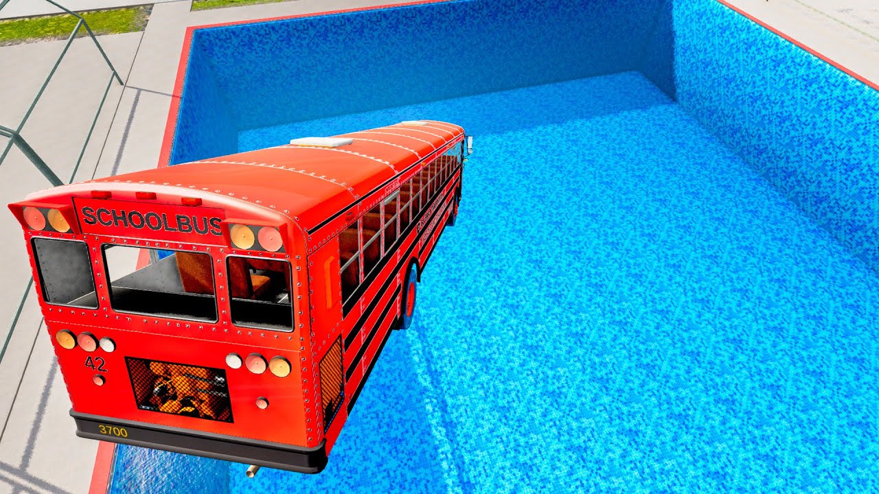 TOP 50 School Bus Crashes & Jumps - Would You Survive These School Bus Crashes - BeamNG Drive 