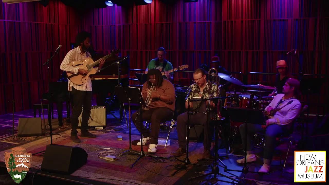 Mahmoud Chouki and Geovane Santos at the New Orleans Jazz Museum