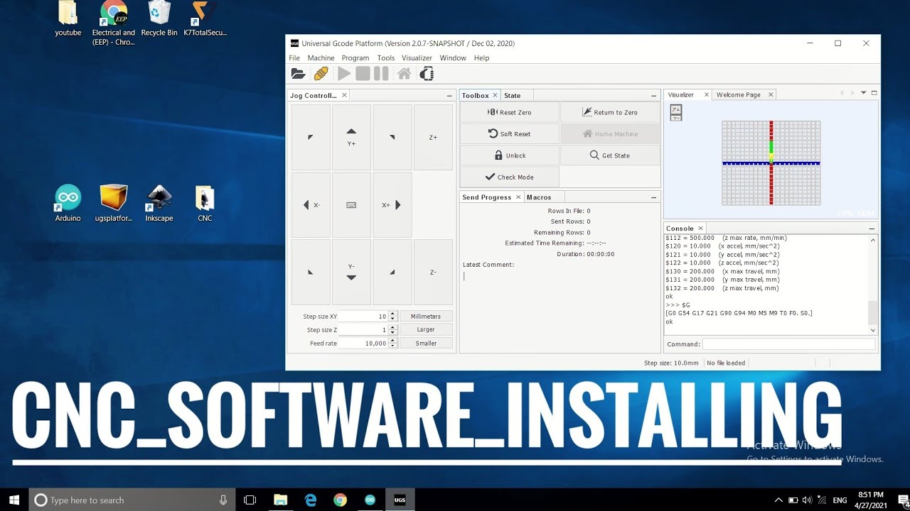 CNC Pen plotter software video | how to install software and how it's use | 