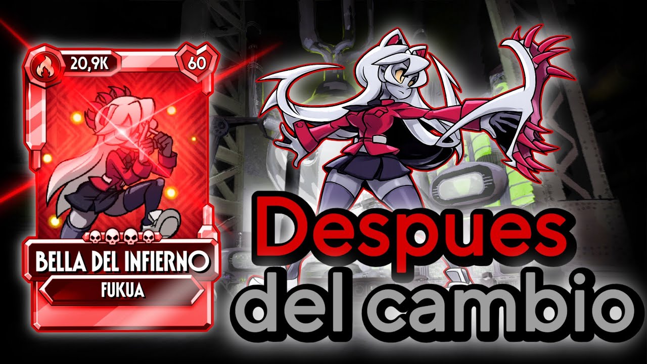 Probando los cambios de balance de fukua bella del inferno - skullgirls mobile