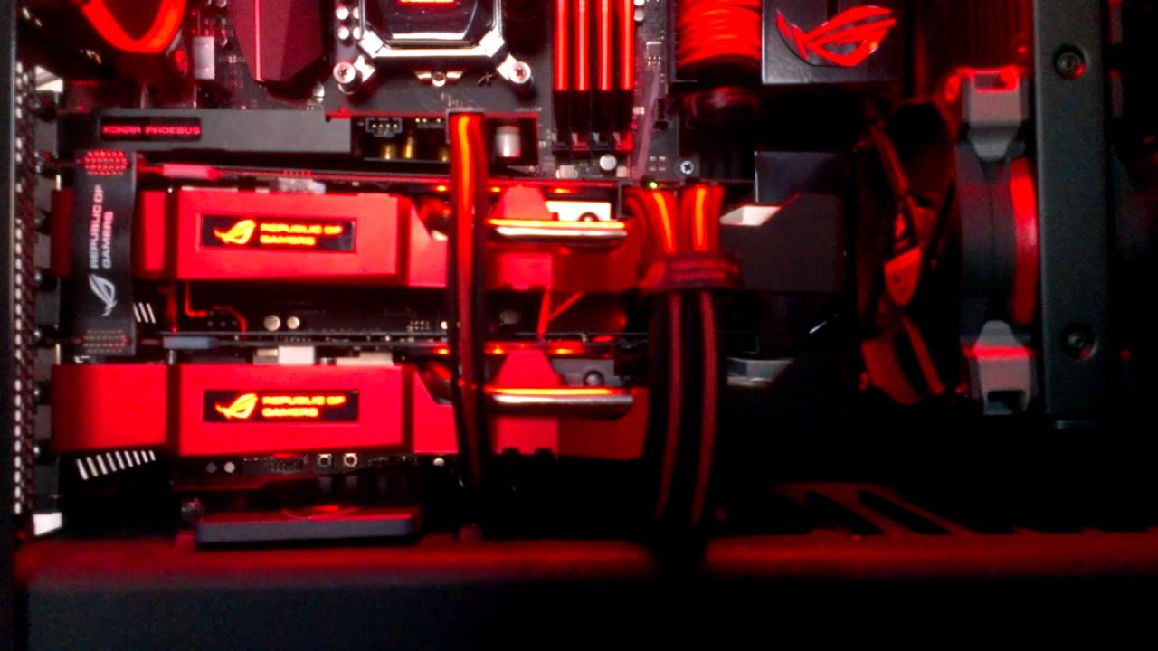 NZXT S340 Black and Red Asus ROG GTX Striker SLI 24 GB RAM