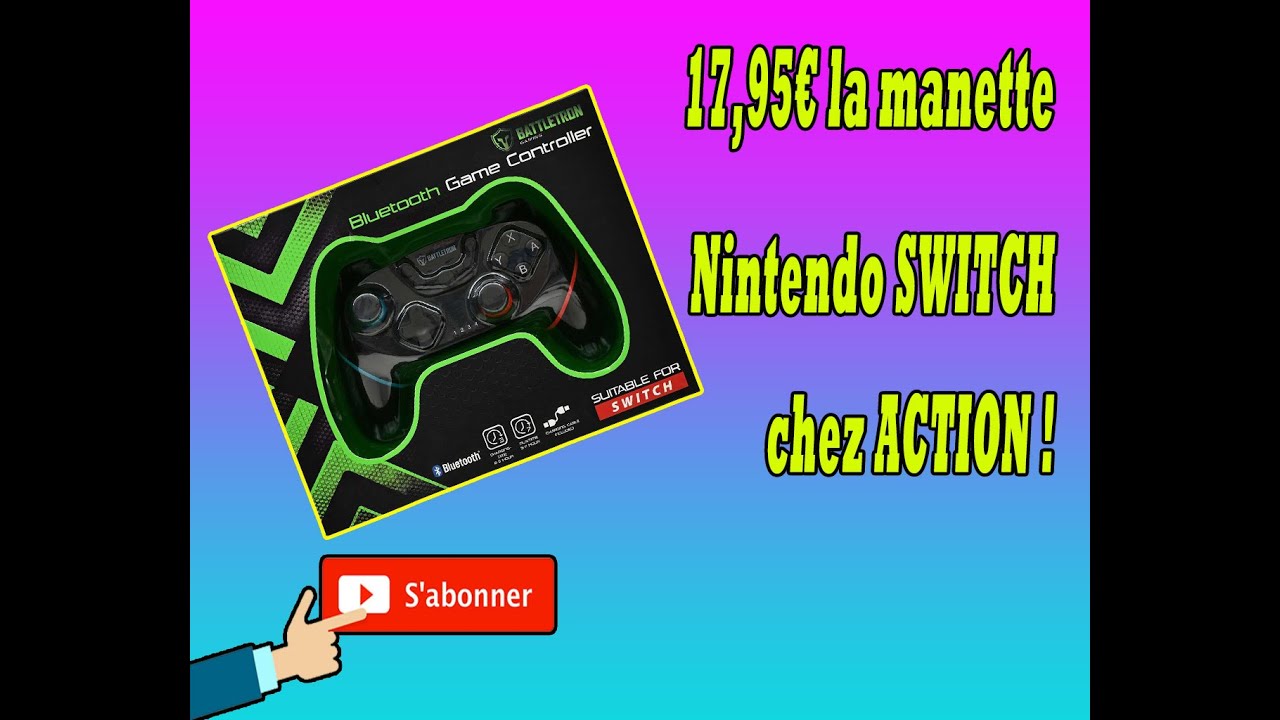 Une manette Nintendo Switch à 17,95€ chez Action !!!! Mon avis sur la manette 😉