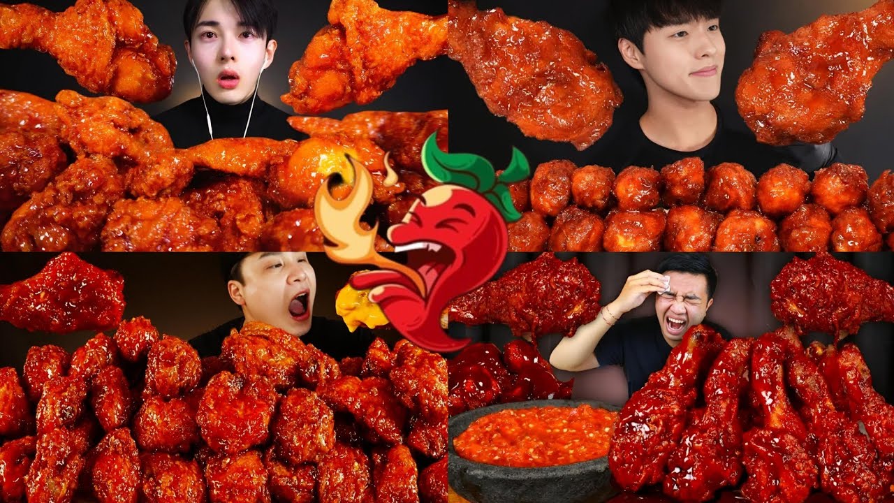 NUCLEAR SUPER FIRE🔥 FRIED CHICKEN DRUMSTICKS WITH SPICY SAUCE 🥵🤯🍗🌶🧋🔥🤤🔥#viral #trending #fyp #food 