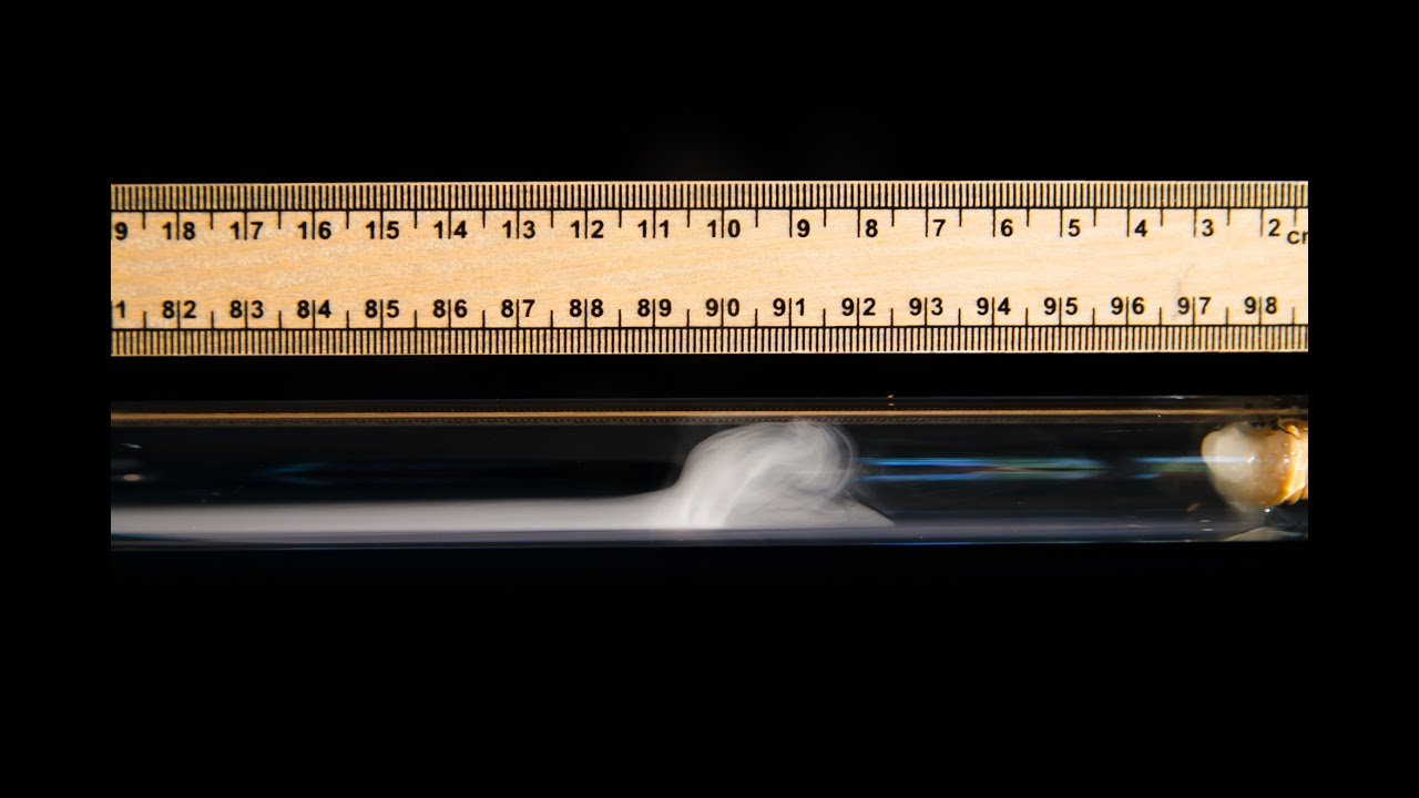 Diffusion in action | The reaction of ammonia and hydrogen chloride demonstration