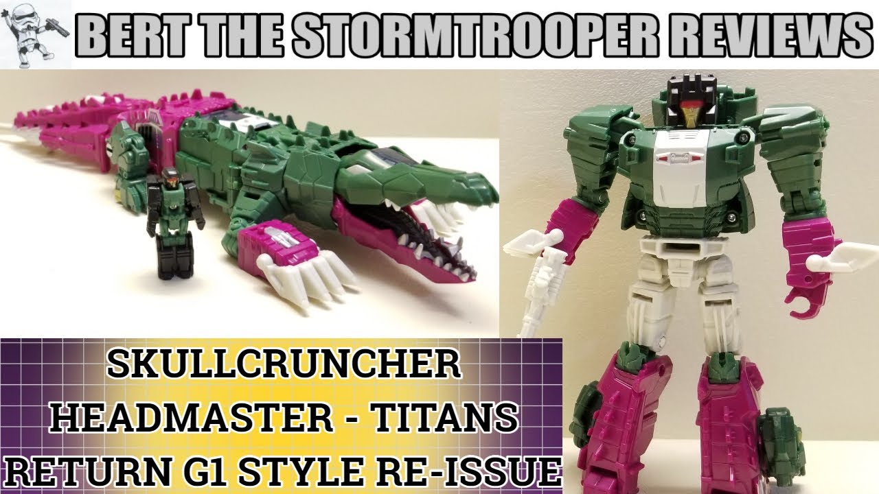 Обзор ретро-переиздания Transformers G1 Headmaster SKULLCRUNCHER! Обзоры Bert The Stormtrooper!