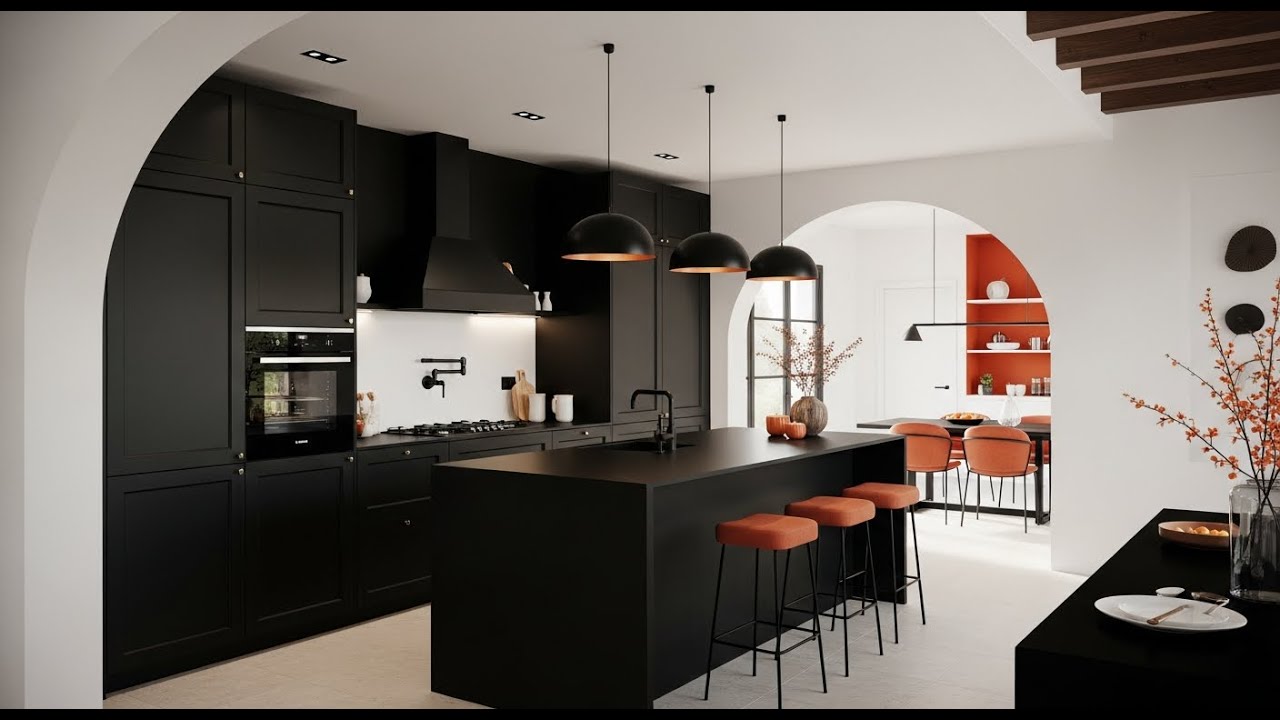 Modern Black Kitchen Ideas for Apartments and Homes With Bold Contemporary Style