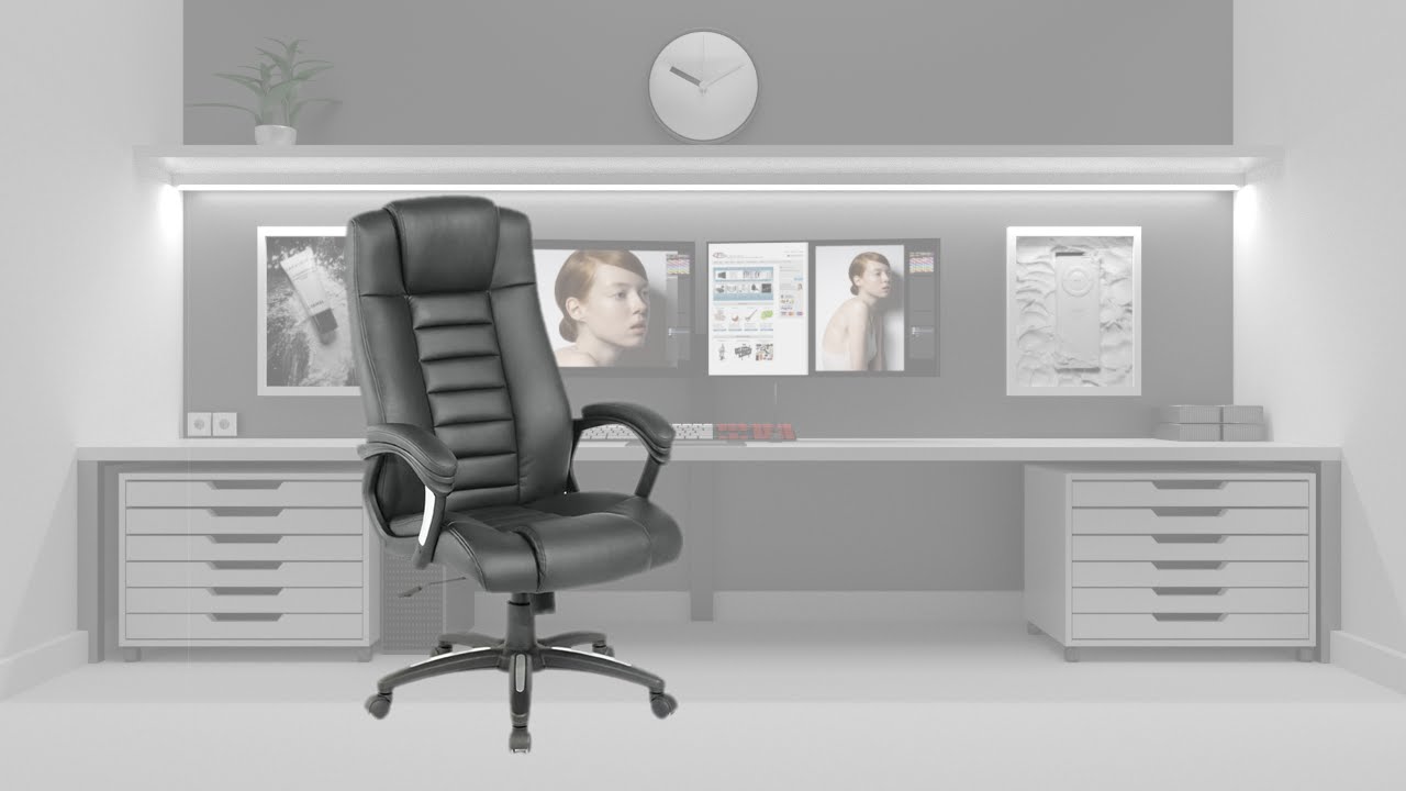 tectake - Poltrona presidenziale da ufficio di lusso