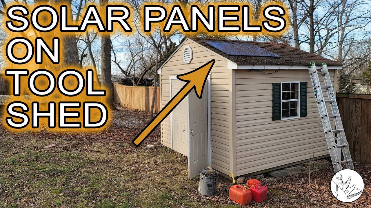 Adding Solar Panels and Outlets to Shed