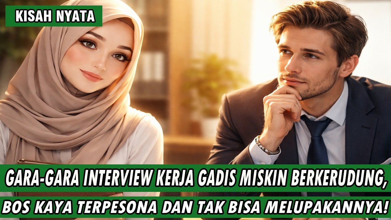 GARA-GARA INTERVIEW, BOS KAYA LANGSUNG TERHIPNOTIS GADIS MISKIN BERKERUDUNG!