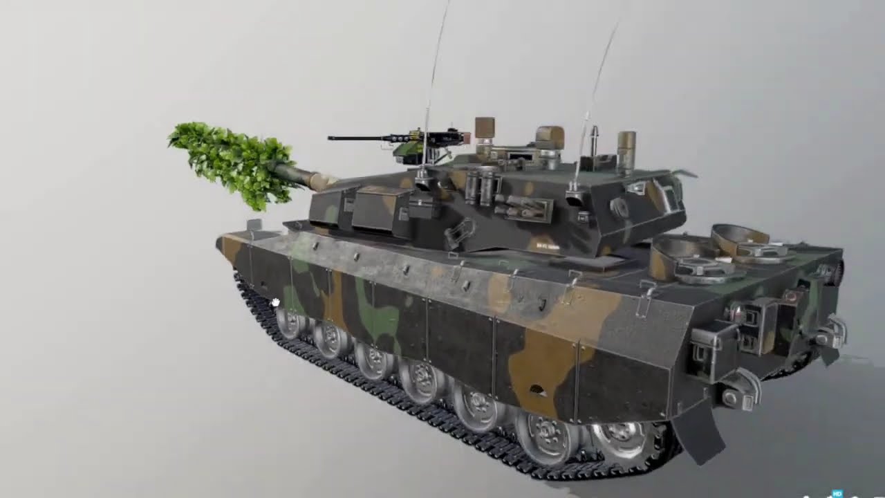 EE-T1 Osório 3D Model | Brazil's Secret Super Tank That Almost Conquered the World