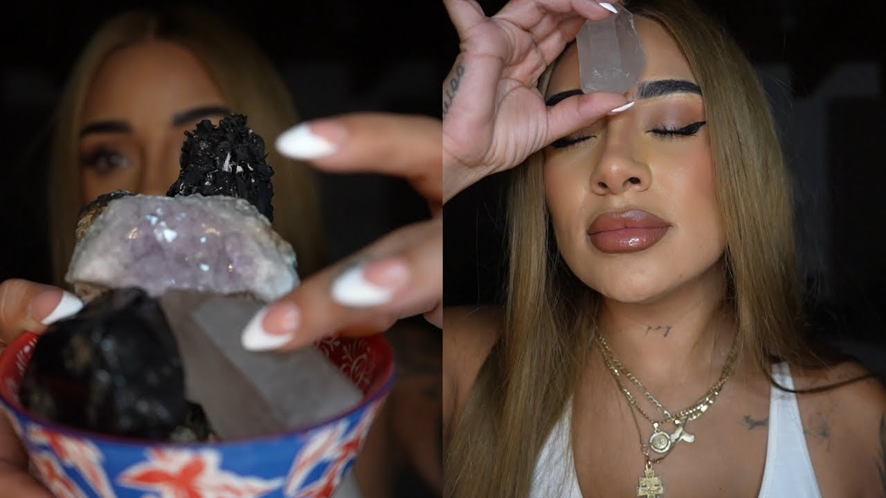 asmr relajante con cuarzos quitando malas energías | SAMII HERRERA
