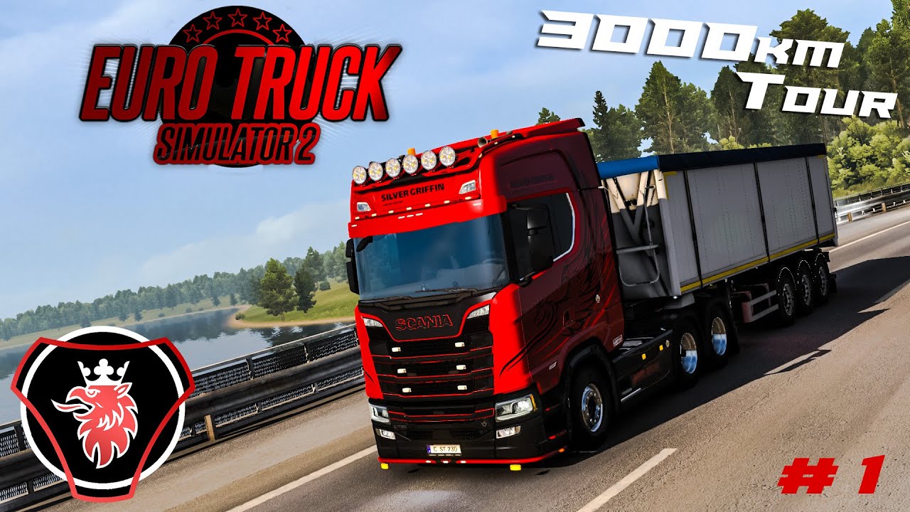 3000 km Tour! | ETS2 1.38 | SCANIA S730 V8 | Kouvola - La Rochelle | Part 1