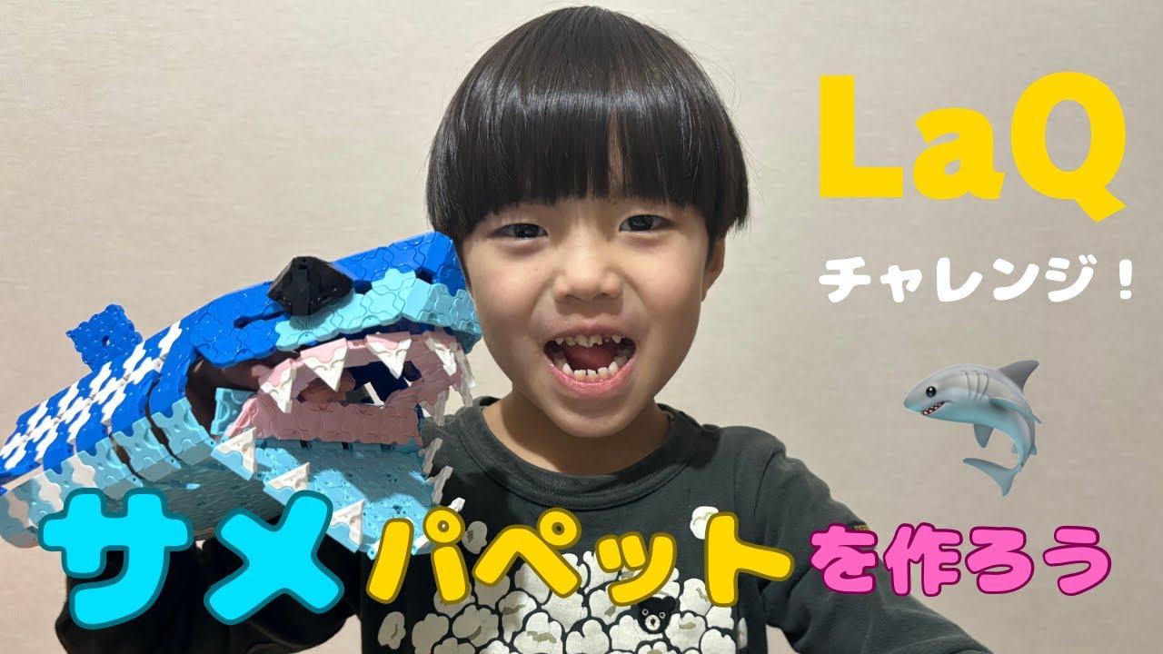 【サメパペットを作ろう】びっくり！想像を超えたリアルなパペット！＃サメ＃パペット＃ラキュー