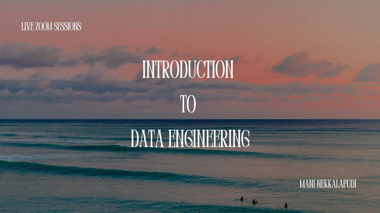 Live Zoom Sessions | Introduction to Data Engineering