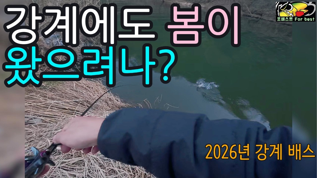 2026년 2월 노컷에 가까운 리얼낚시🎣 영천 봉정수로 중층 패턴 찾았다! #fishing #bassfishing #배스낚시 #낚시 #루어낚시 #봄배스 #강배스