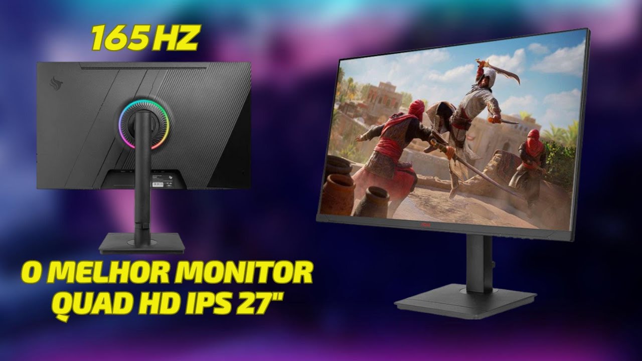 MONITOR GAMER PICHAU CENTAURI PULSE 27, 27 POL, IPS, QHD, 165HZ, 1MS, FREESYNC, HDMI/DP !!!