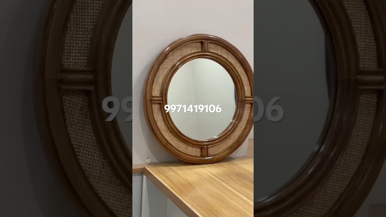 Solid wood Bamboo mirror glass/ solid wood mirror/ Bamboo mirror glass mirror 