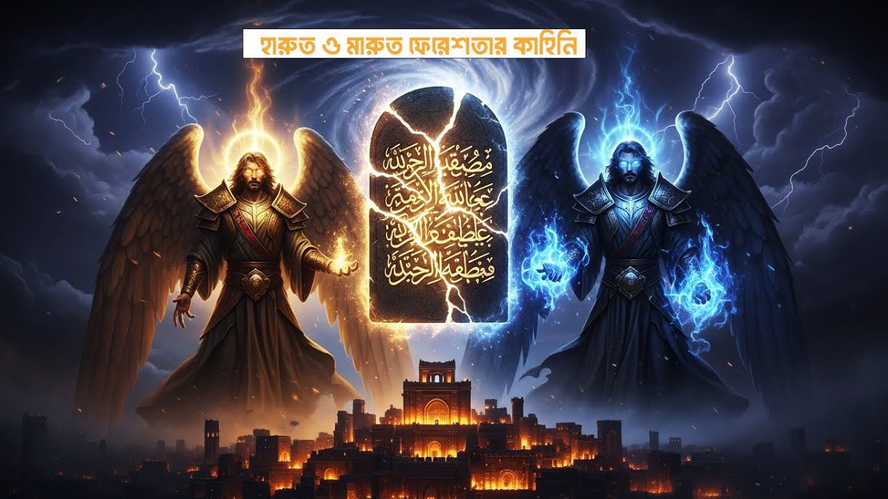 হারুত ও মারুত ফেরেশতার কাহিনি – মানুষের পরীক্ষা, জ্ঞান ও গায়েবি রহস্য | Harut Marut Islamic Story