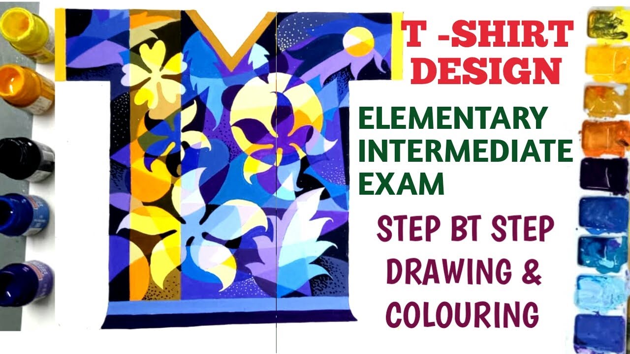T-shirt Design for Elementary and Intermediate Grade Exam.