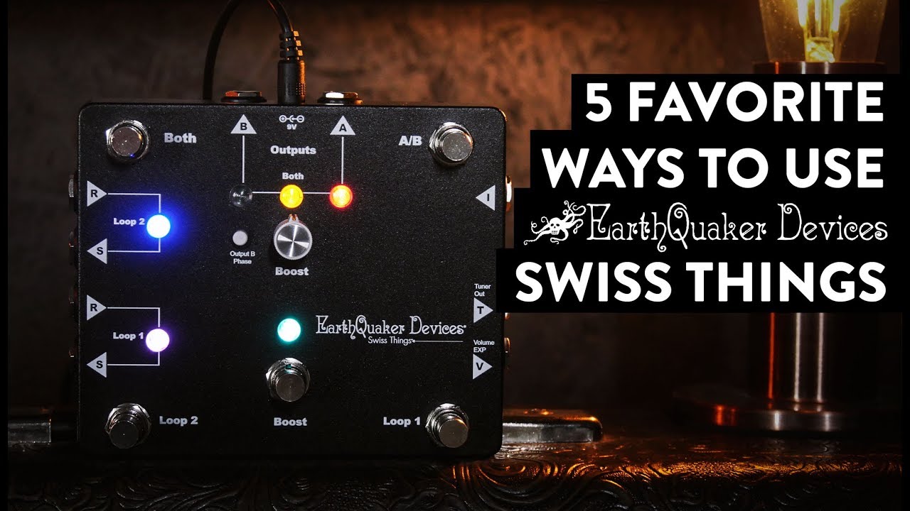 EarthQuaker Devices Swiss Things Pedalboard Reconciler Demo - in stereo