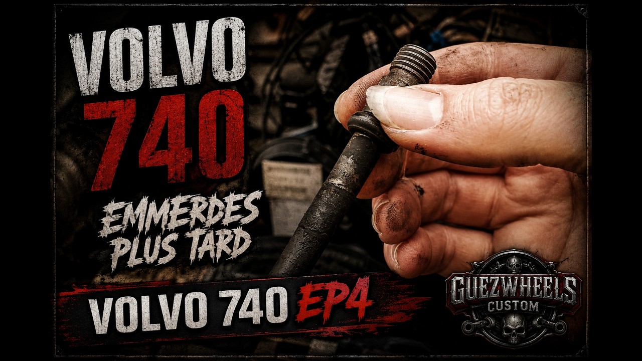 Volvo 740 ep4,  montage et équilibrage de pneus manuels, nettoyage injecteurs k-jet aux ultra-sons.