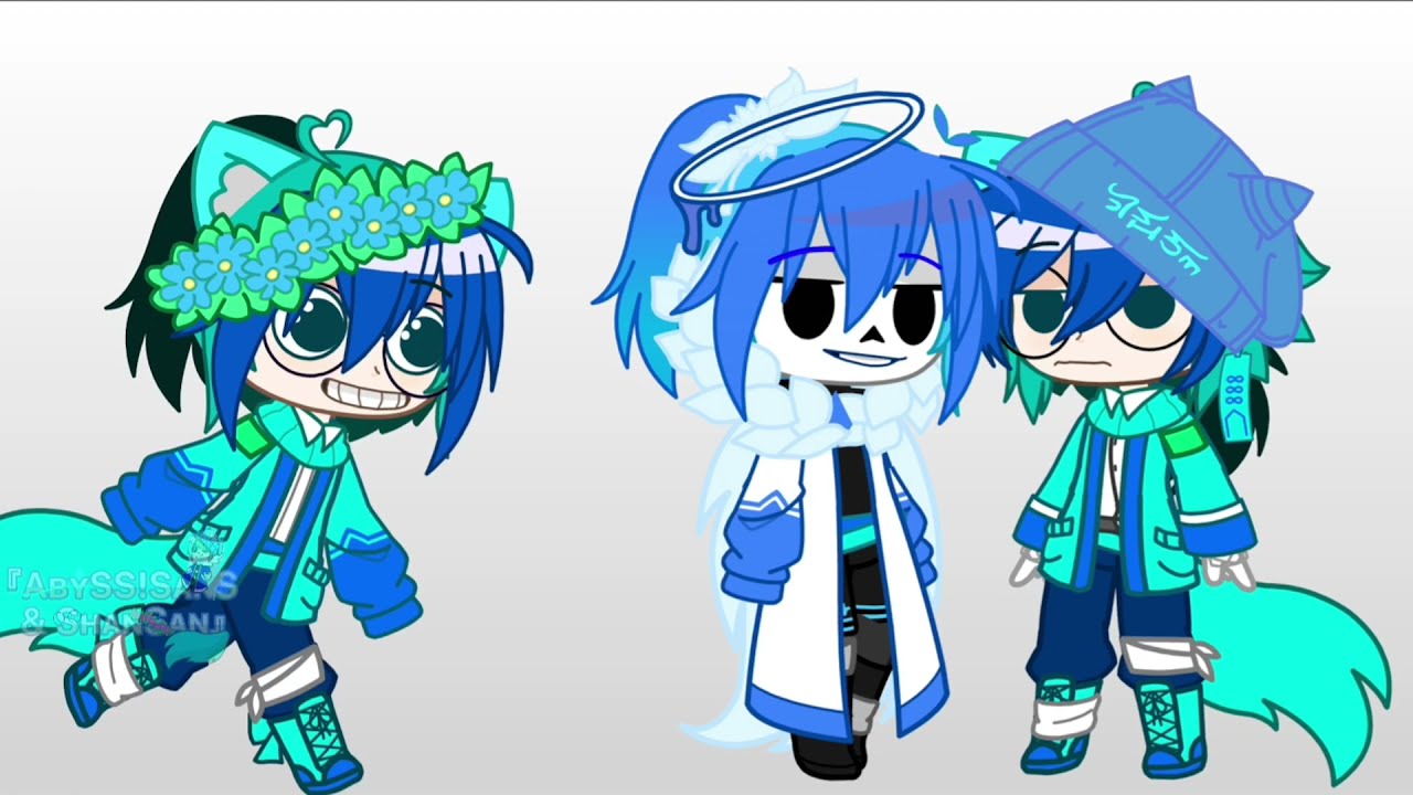 ~|♡☆• fusion •☆♡|~ || gacha club || ft. shansan(me), sashan(my sans oc), me irl ,???? || little lazy