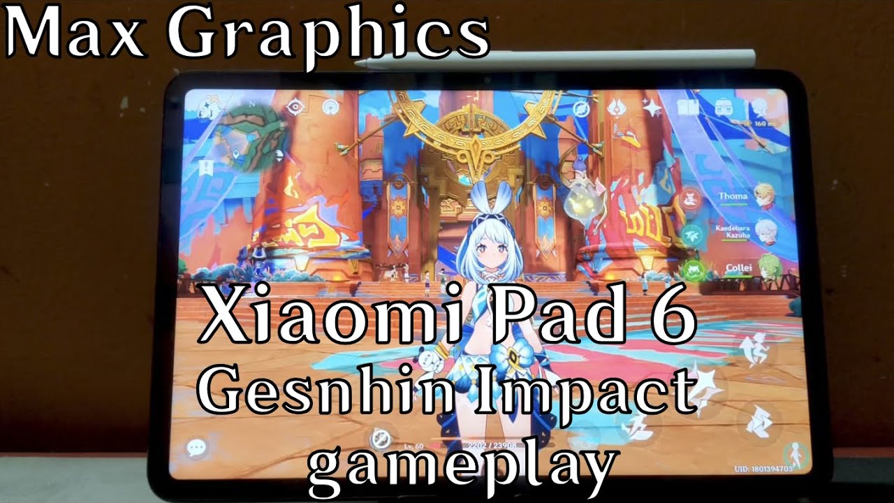 Xiaomi Pad 6- Genshin Impact v5.0 (using Mualani and farming artifacts)