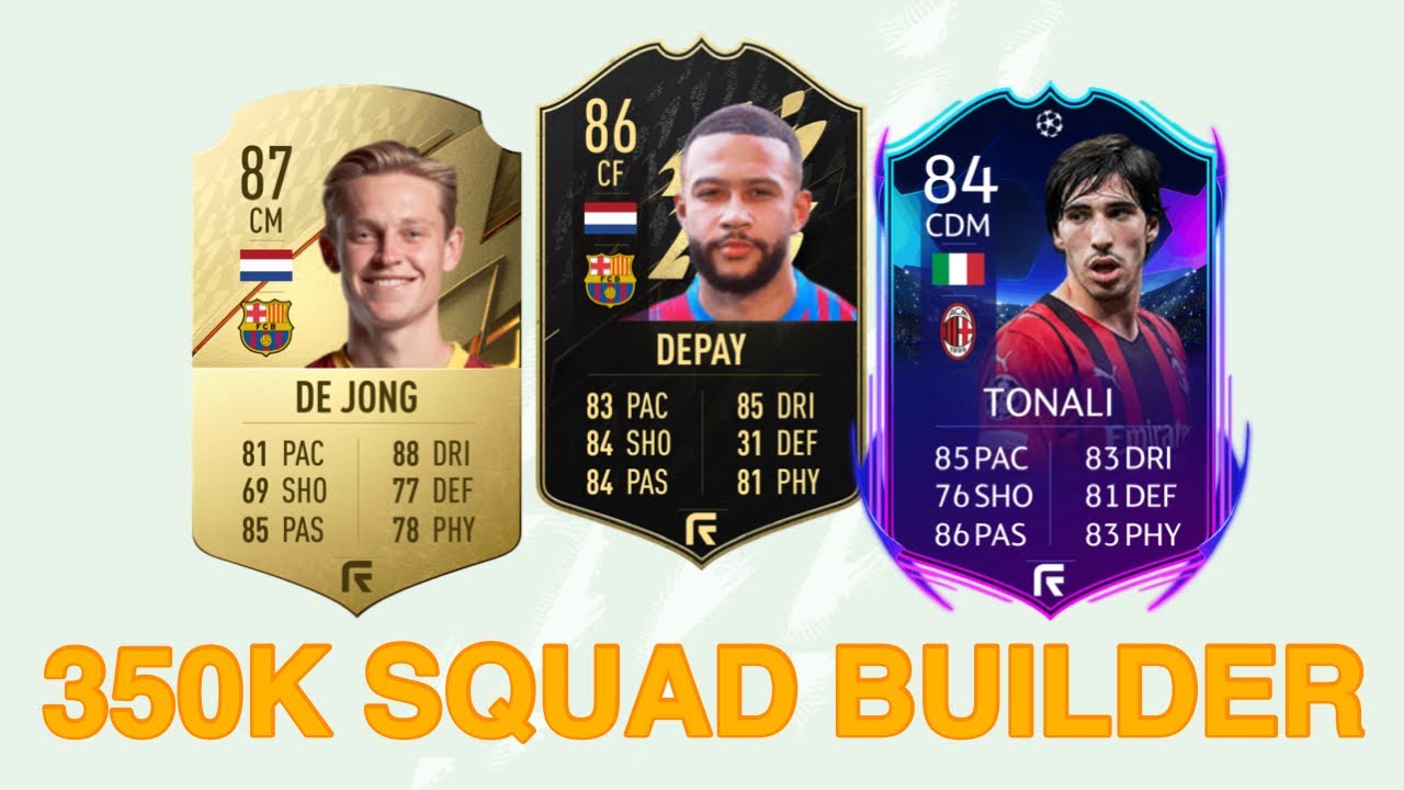 350K FIFA 22 SQUAD BUILDER+GAMEPLAY