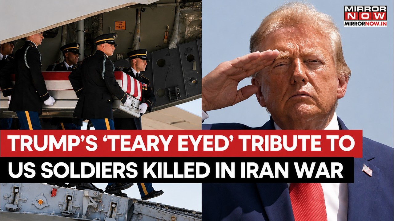 US President Donald Trump Pays Tribute To Fallen Soldiers During Iran War As Mortal Remains Arrive