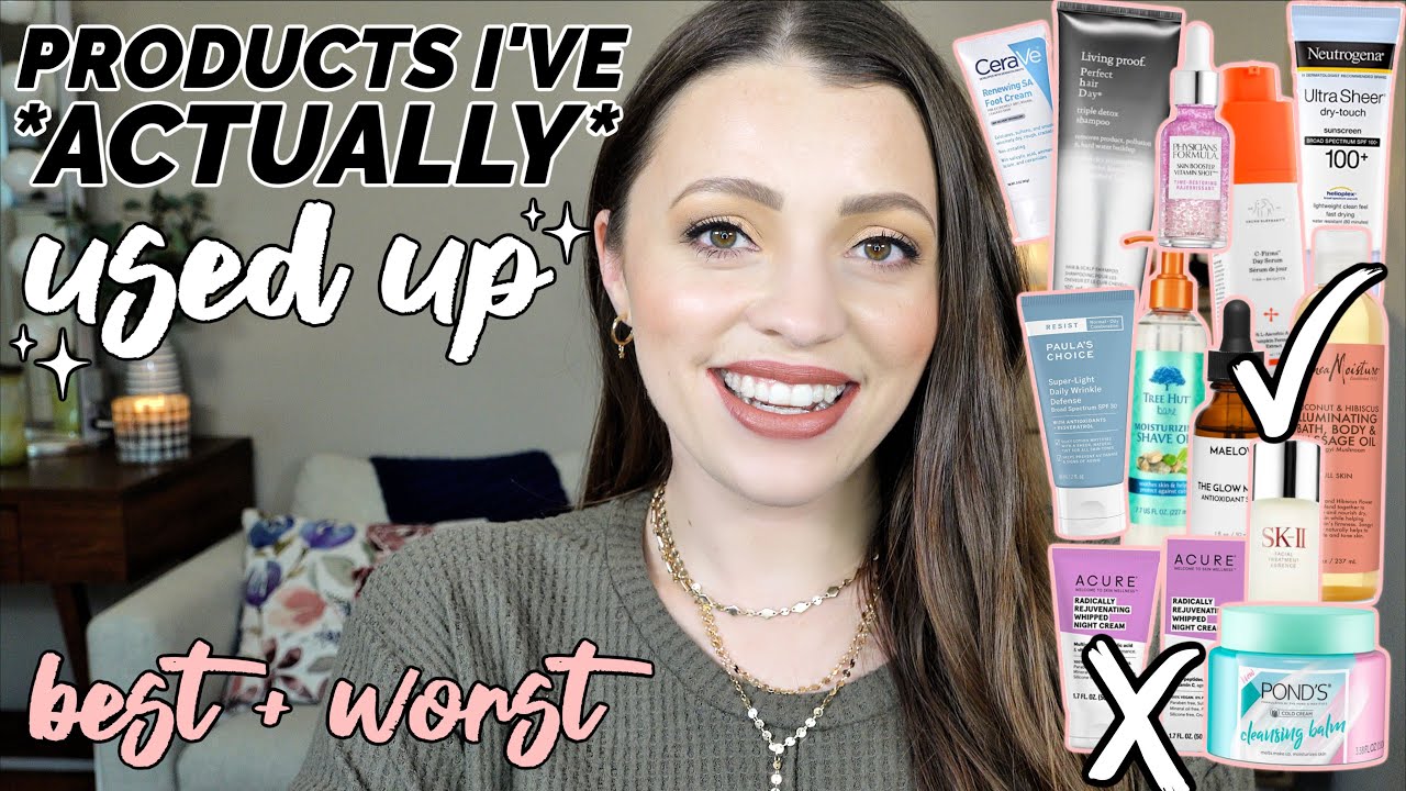 25 BEAUTY PRODUCTS I'VE USED UP / Best & Worst + Mini-Reviews
