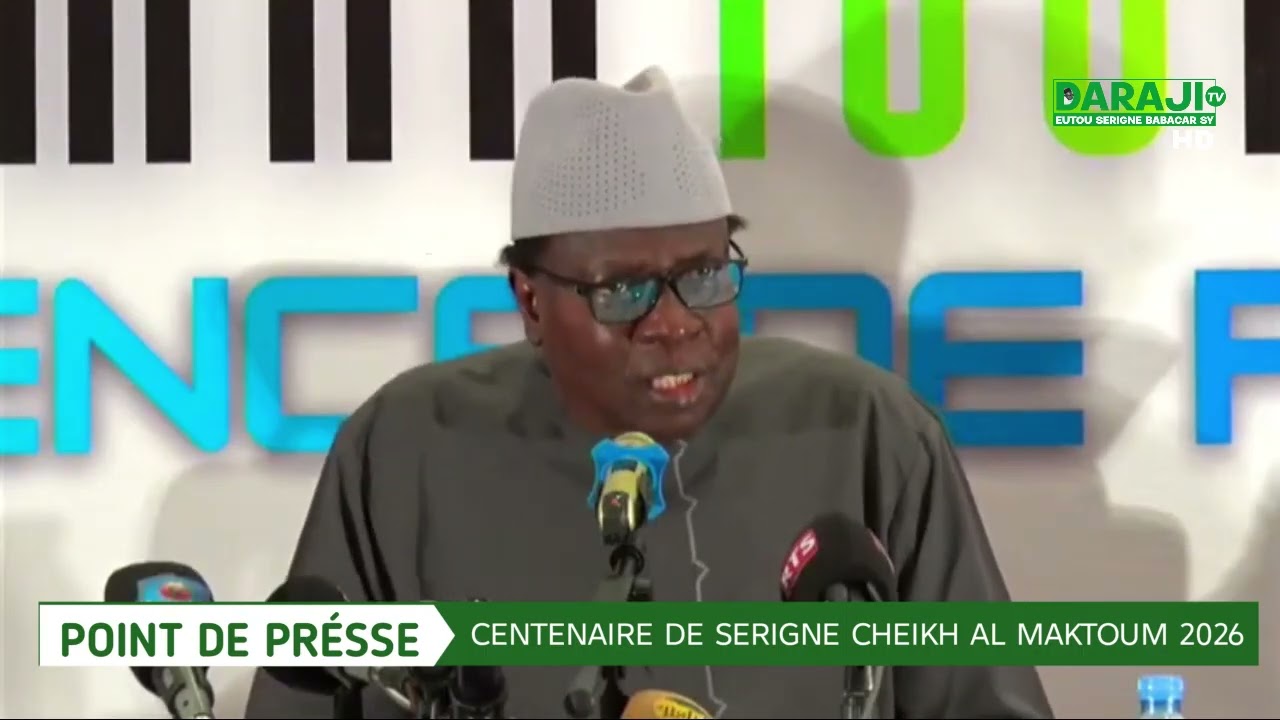 🔴Serigne Habib Sy Maktoum Conferance De Presse Comite De Pilotage Centenaire Al Amine 2026