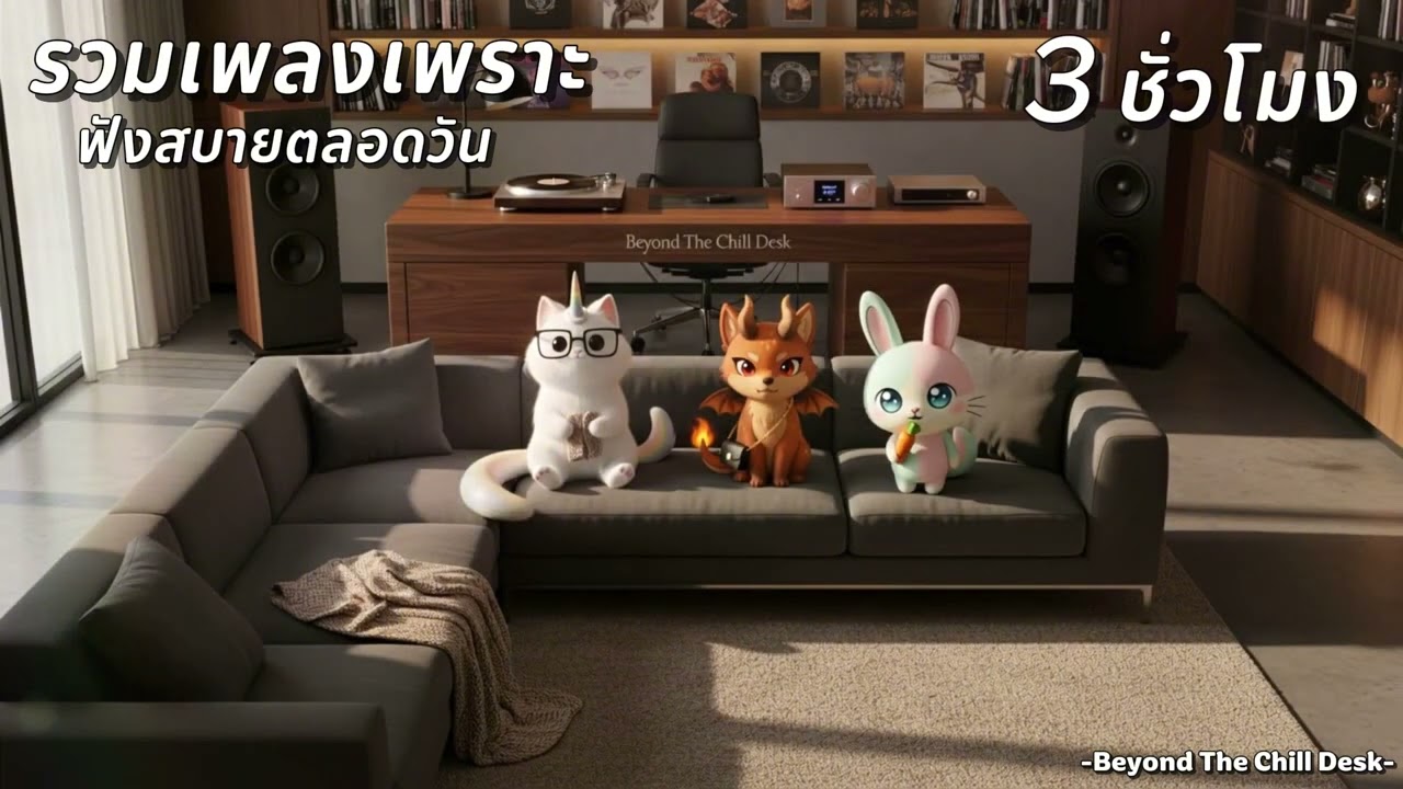 รวมเพลงเพราะ ฟังสบาย ตลอดวัน – รวมเพลงไทย 3 ชั่วโมง | Beyond The Chill Desk