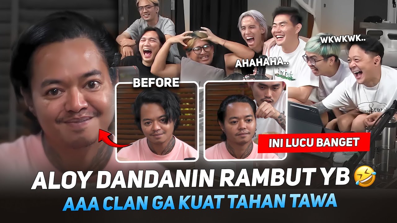 ALOY DANDANIN RAMBUT REZA ARAP 🤣 INI LUCU BANGET AAA CLAN GA KUAT TAHAN TAWA #MARAPTHON3