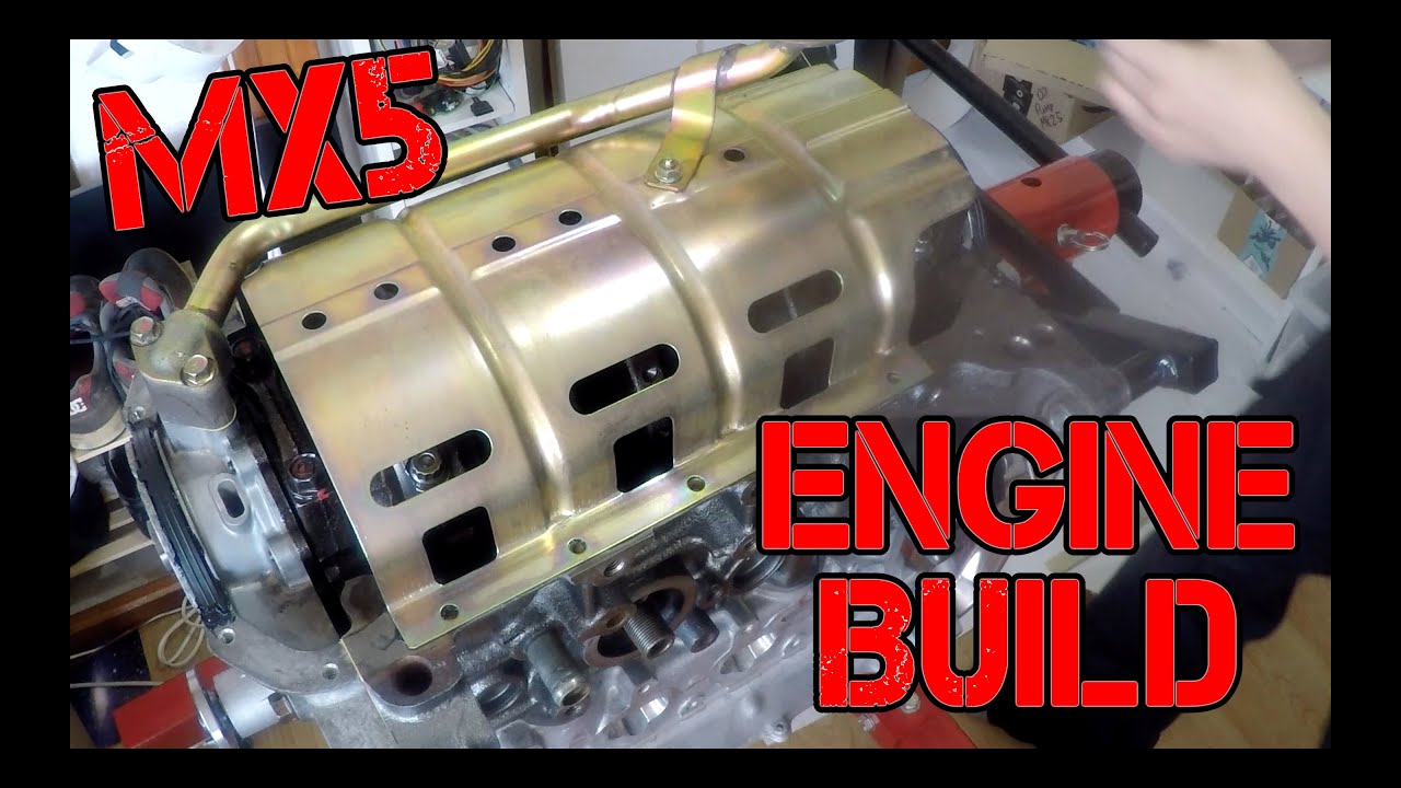 MX5 Miata B6ZE Longblock Engine Build Timelapse