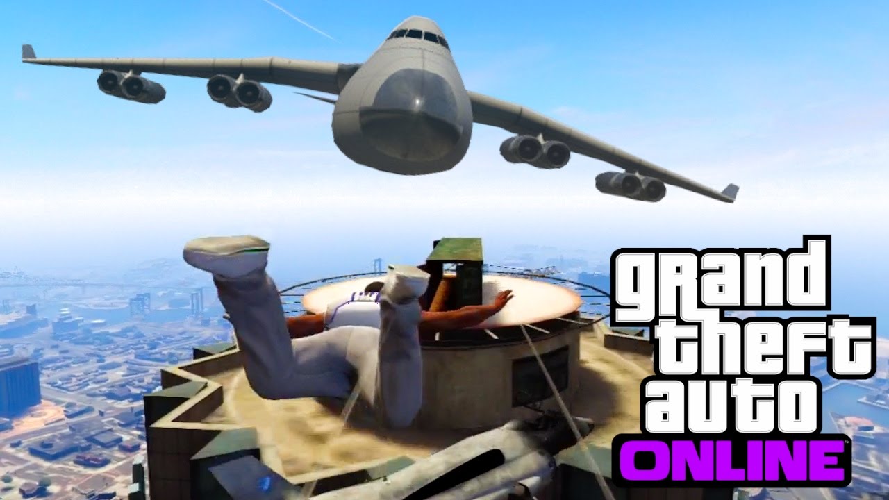 GTA 5 - Triple Skydiving stunt test !