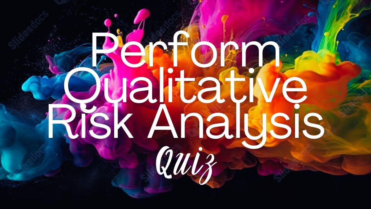 Perform QUALITATIVE ANALYSIS Process | QUIZ | PMBOK | PMP