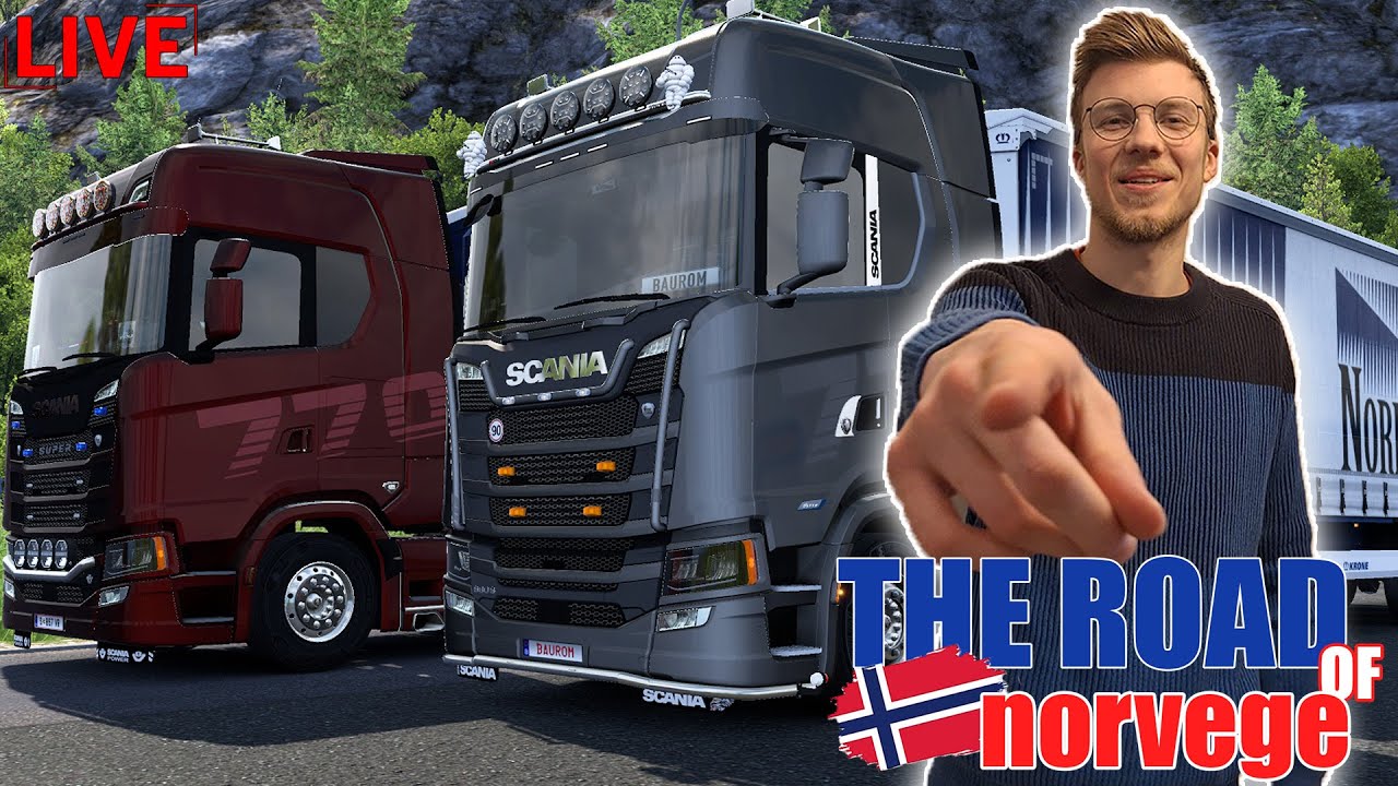 🔴LIVE ETS2 - ON CONTINUE EN NORVEGE !