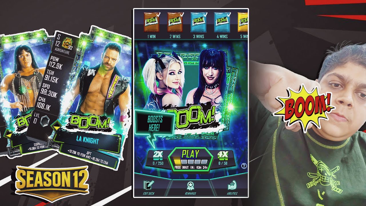 Finished BOOM Mode in ONE RUN! WWE SuperCard Season 12 Launch Day Full Gameplay & Rewards